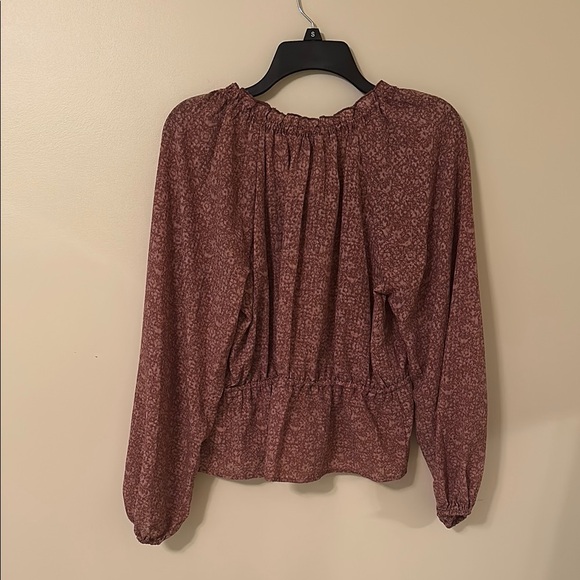 Universal Thread Red Ruffled Smocked Blouse - Picture 3 of 4